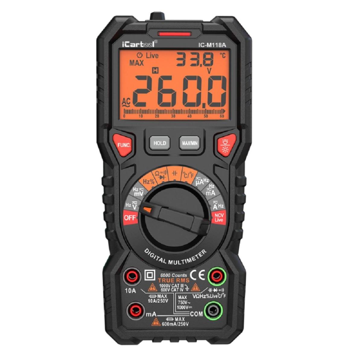 instrument116.com Мультиметр цифровой "iCartool" IC-M118A
