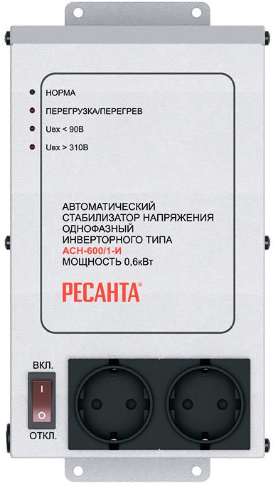 instrument116.com Стабилизатор АСН-600/1-И (инверторного типа) Ресанта 63/6/36