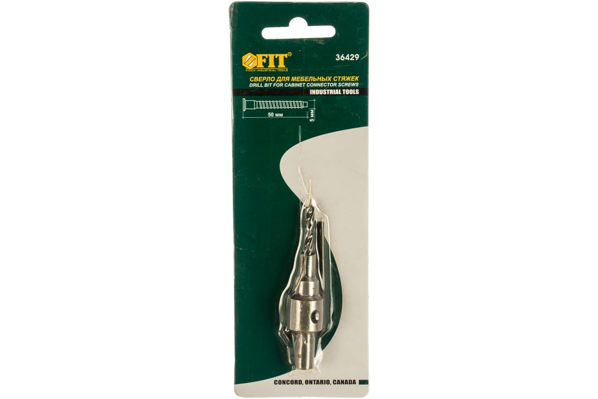 instrument116.com Сверло для мебельных стяжек 5х50мм "FIT" 36429